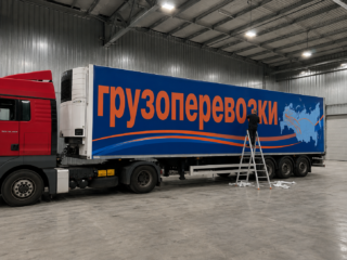 Как правильно оклеивать грузовой автомобиль с жестким бортом
